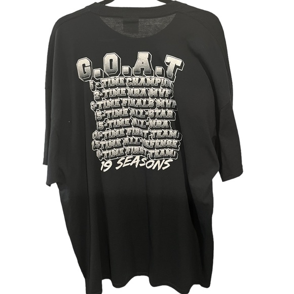 Tim Duncan #21 San Antonio Spurs G.O.A.T. Double Sided Graphics Black 3X T-Shirt - Picture 5 of 8